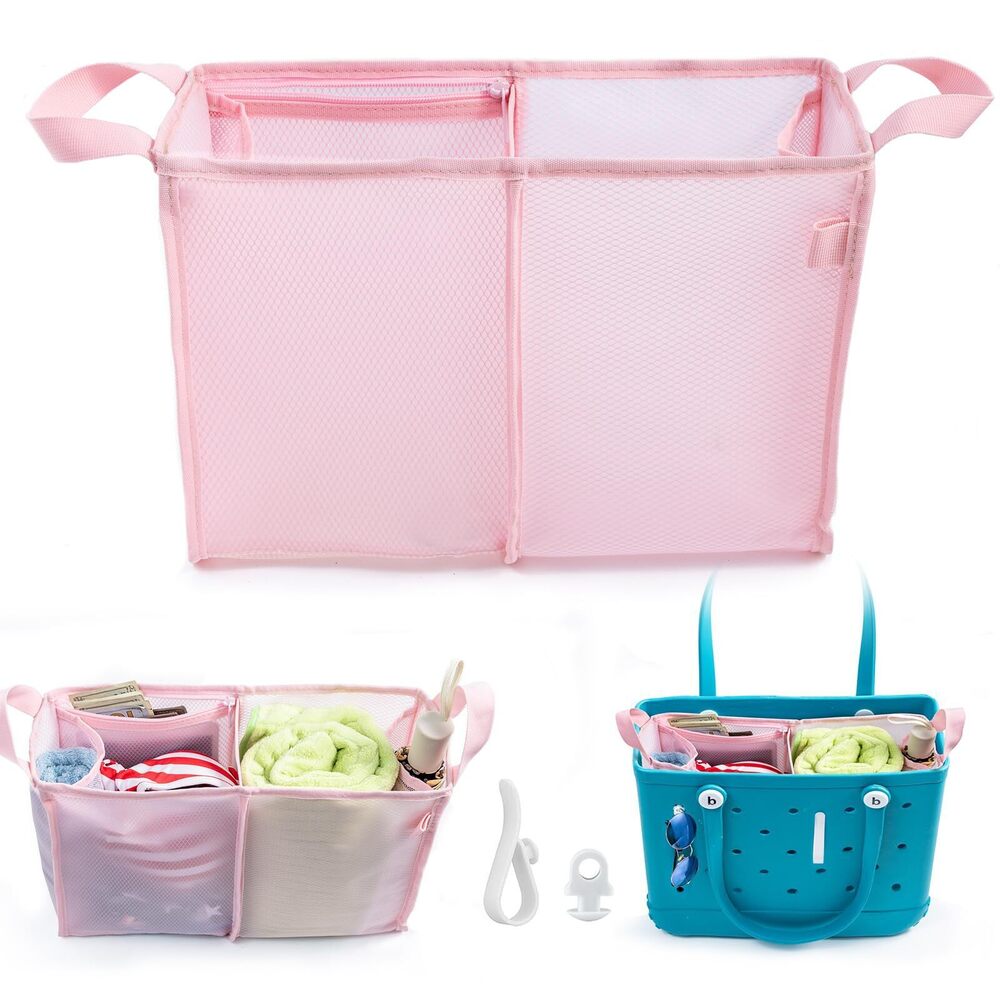 6621 Mesh Beach Bag Organizer Insert 2 Accessories Compatible